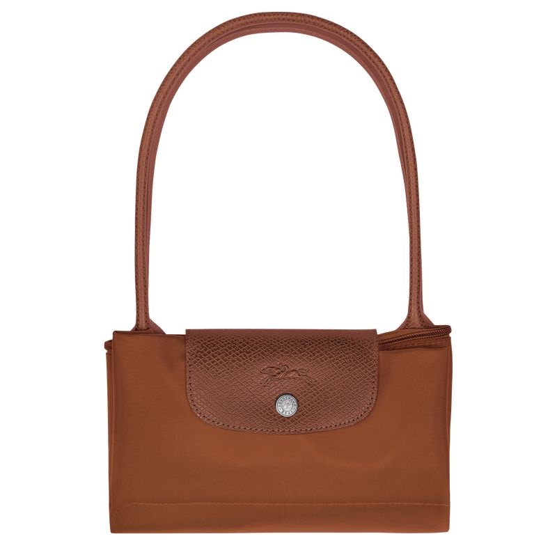 Brown Longchamp Le Pliage Green M Women's Tote Bags | 0241-LBQIX