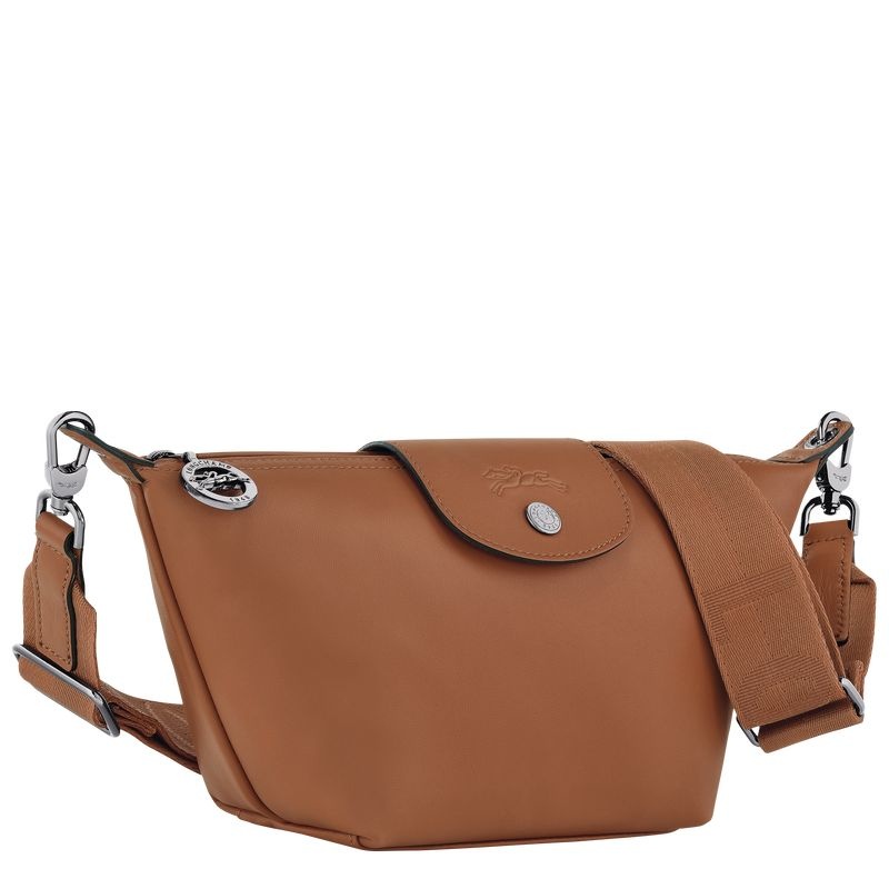 Brown Longchamp Le Pliage Xtra XS Women's Shoulder Bags | 6081-IAOEF