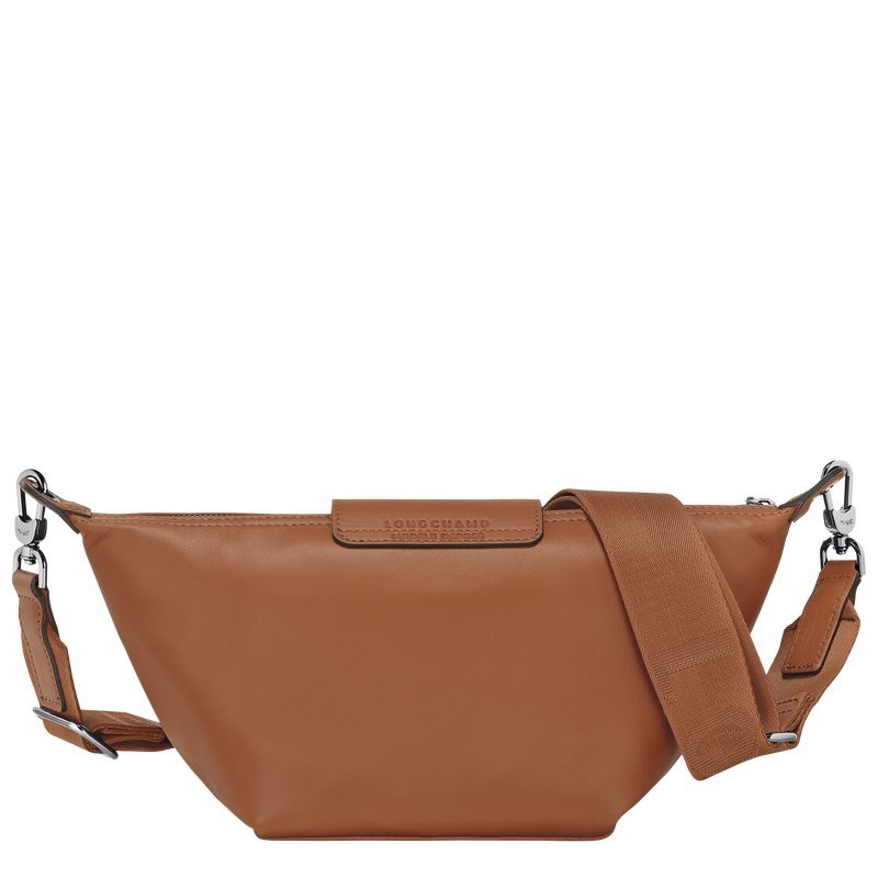 Brown Longchamp Le Pliage Xtra XS Women's Shoulder Bags | 6081-IAOEF