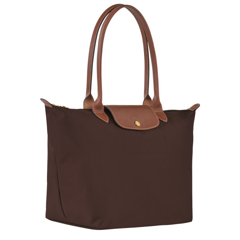 Chocolate Longchamp Le Pliage Original L Women's Tote Bags | 0179-UICSD