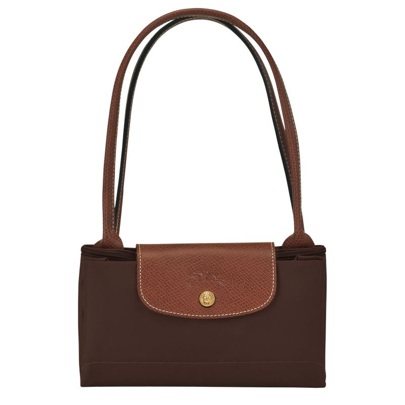 Chocolate Longchamp Le Pliage Original M Women's Tote Bags | 2843-ISCON