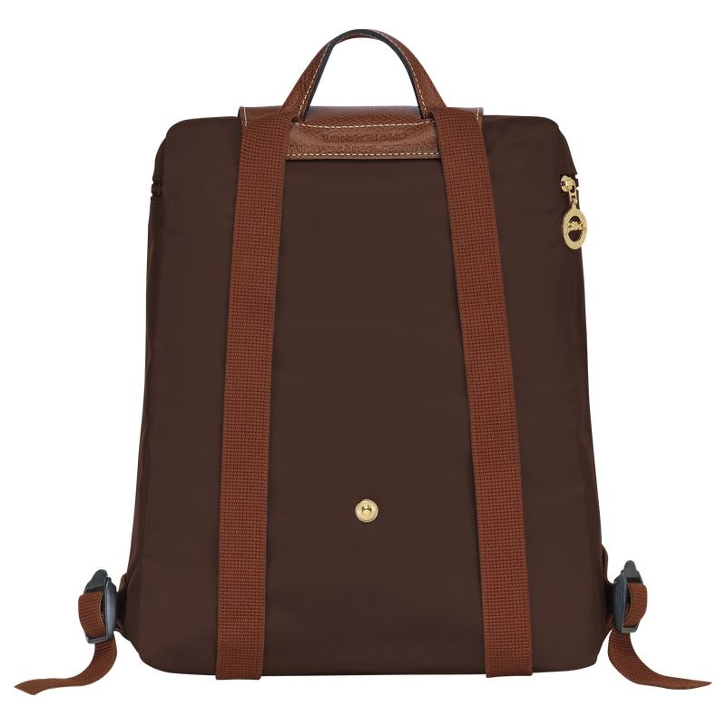 Chocolate Longchamp Le Pliage Original M Women's Backpacks | 2108-MQLSW