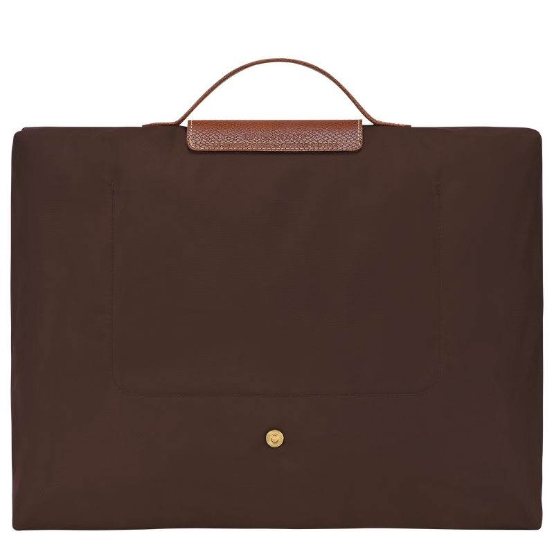 Chocolate Longchamp Le Pliage Original S Men's Briefcase | 4103-MXDCA