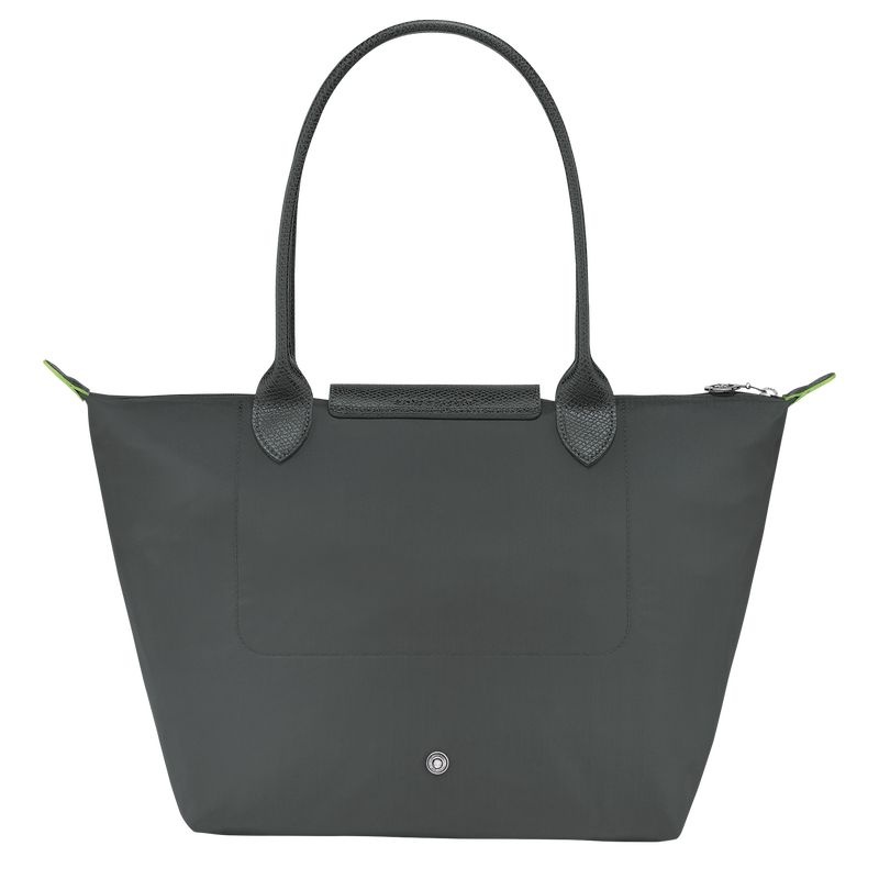 Deep Grey Longchamp Le Pliage Green M Women's Tote Bags | 4602-WPHXC