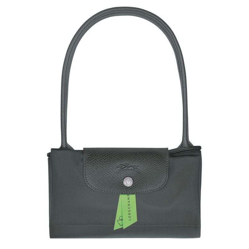 Deep Grey Longchamp Le Pliage Green M Women's Tote Bags | 4602-WPHXC