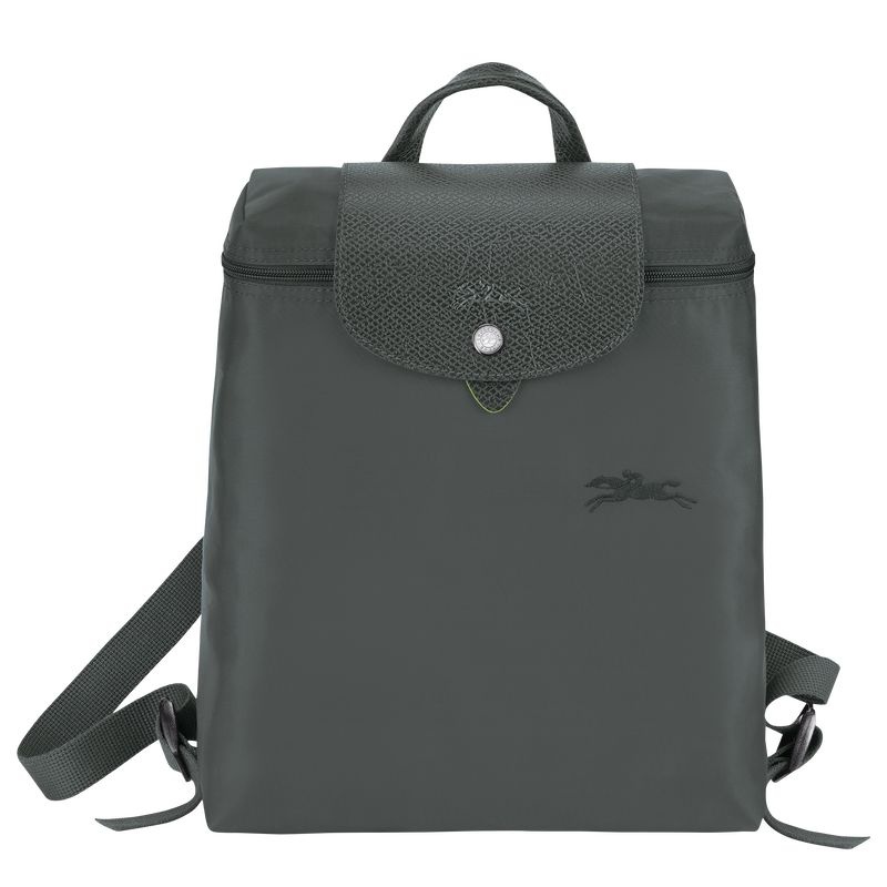 Deep Grey Longchamp Le Pliage Green M Women\'s Backpacks | 3976-XYSDL