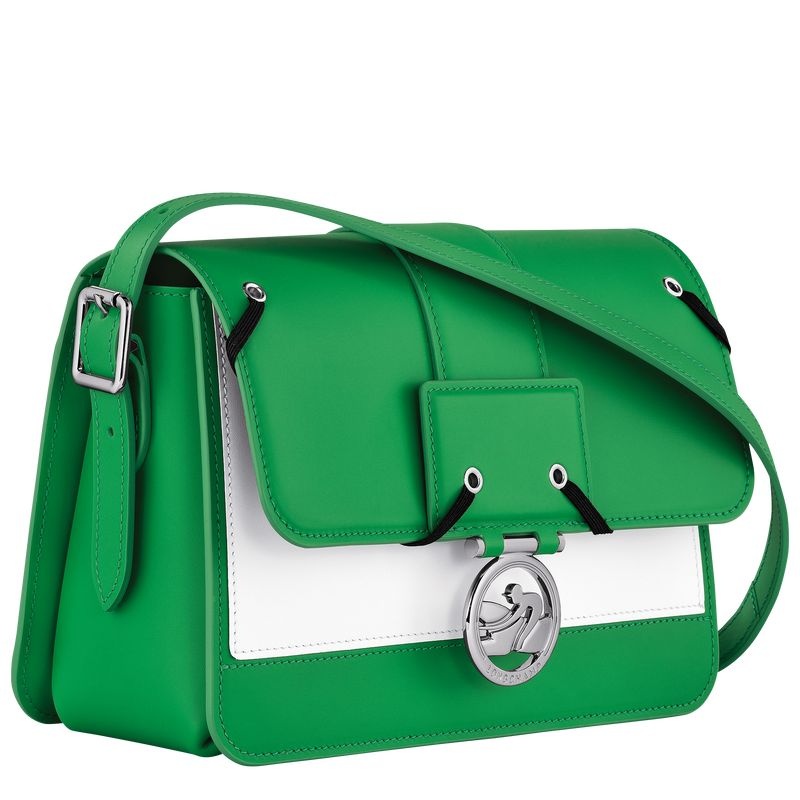 Green Longchamp Box-Trot M Women's Crossbody Bags | 8527-UBLHN