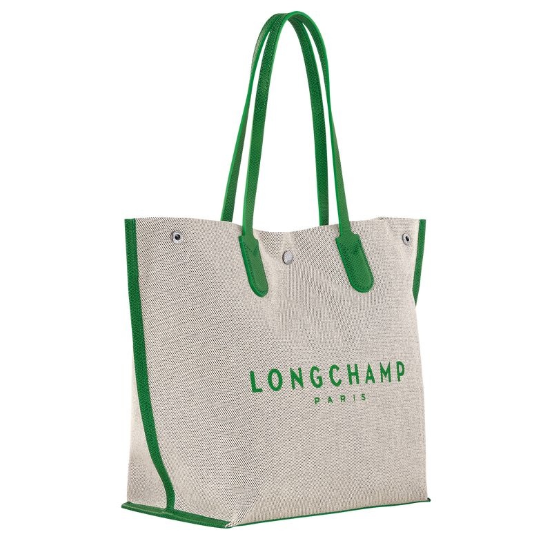 Green Longchamp Essential L Women's Tote Bags | 1674-ROIYS