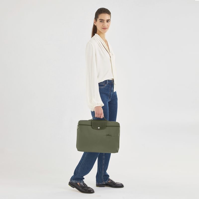 Green Longchamp Le Pliage Green S Women's Briefcase | 8536-TWUGF