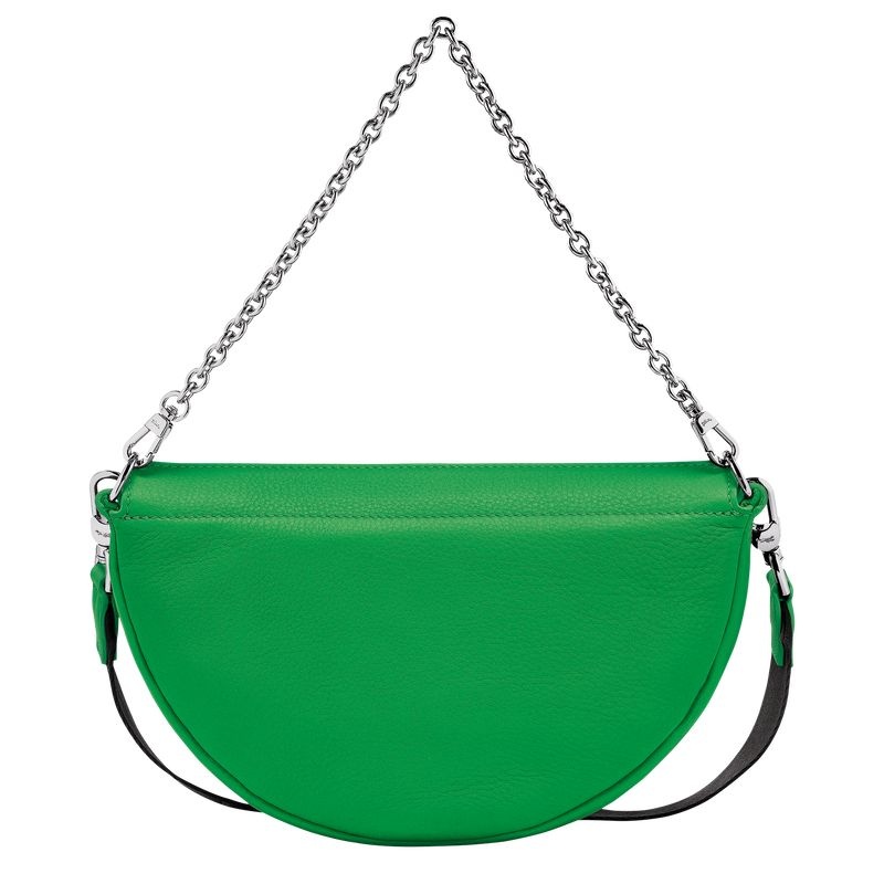 Green Longchamp Smile S Women's Shoulder Bags | 5180-EHOSA