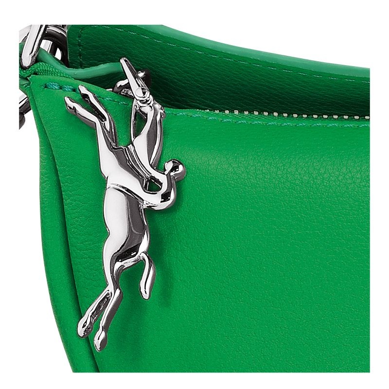 Green Longchamp Smile S Women's Shoulder Bags | 5180-EHOSA