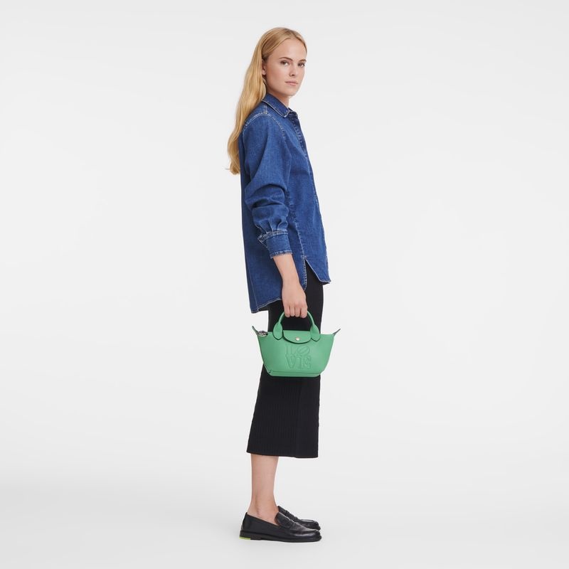 Green Longchamp x Robert Indiana XS Women's Handbag | 1958-KBOMI