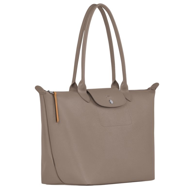 Grey Brown Longchamp Le Pliage City L Women's Tote Bags | 5269-XPVAD