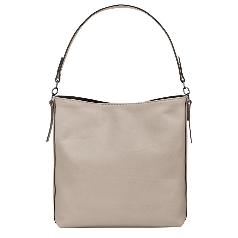 Grey Longchamp 3D M Women's Hobo Bag | 6385-NBOWV