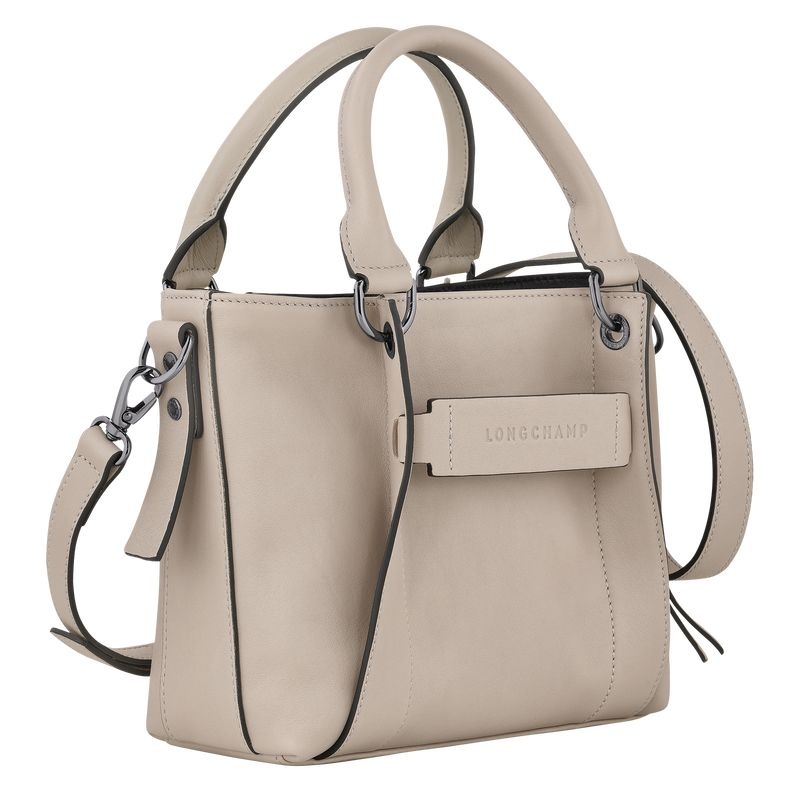 Grey Longchamp 3D S Women's Handbag | 5726-KFDTM