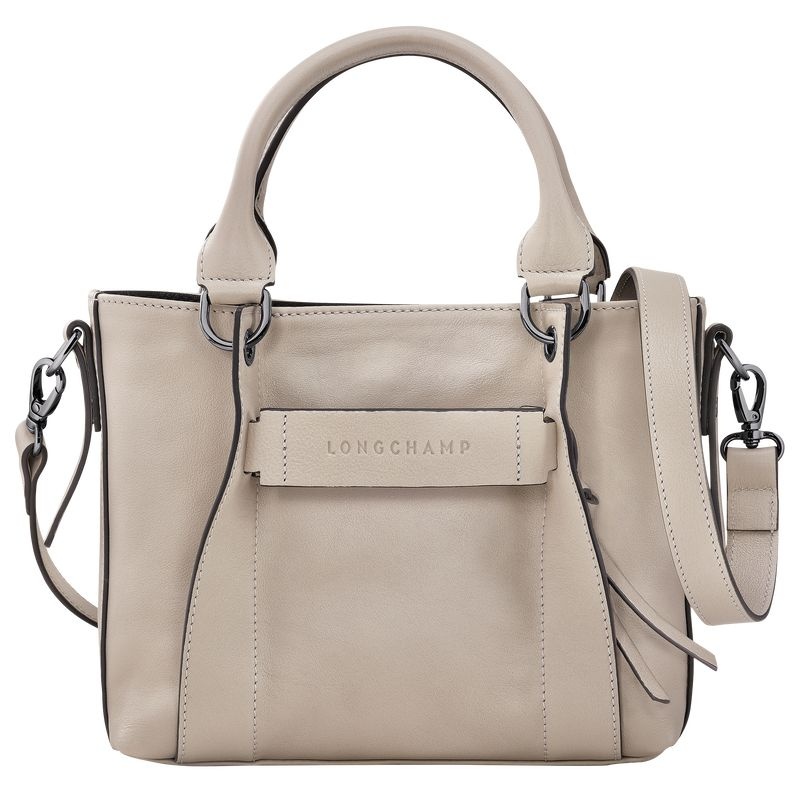 Grey Longchamp 3D S Women\'s Handbag | 5726-KFDTM