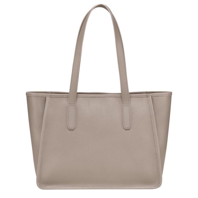 Grey Longchamp Le Foulonné L Women's Tote Bags | 0586-NKEXJ