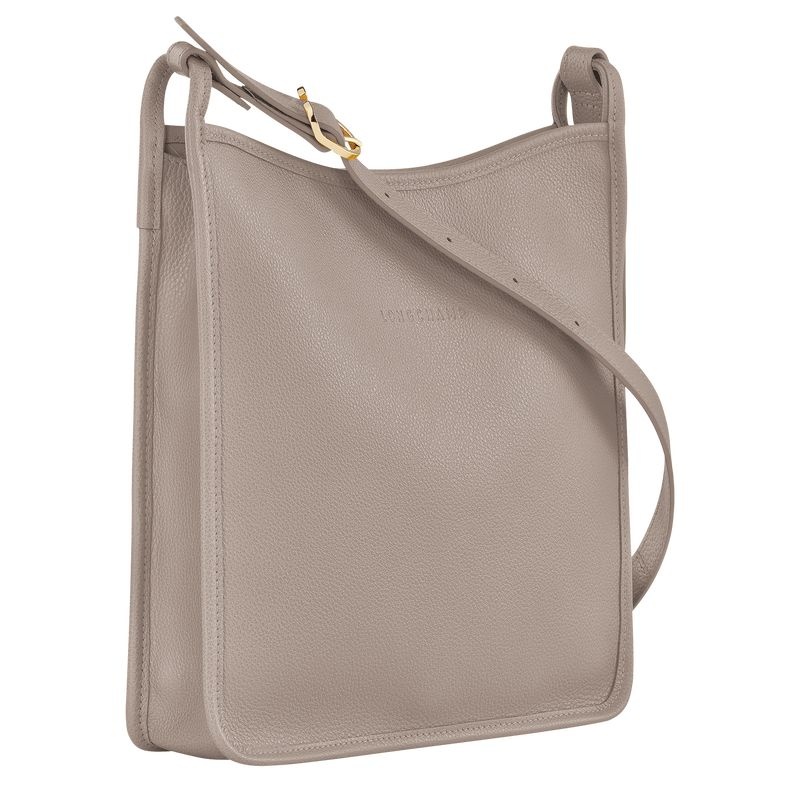 Grey Longchamp Le Foulonné M Women's Crossbody Bags | 8726-SGTRP