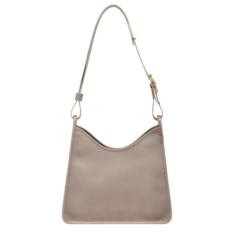 Grey Longchamp Le Foulonné M Women's Hobo Bag | 2036-CWFNA