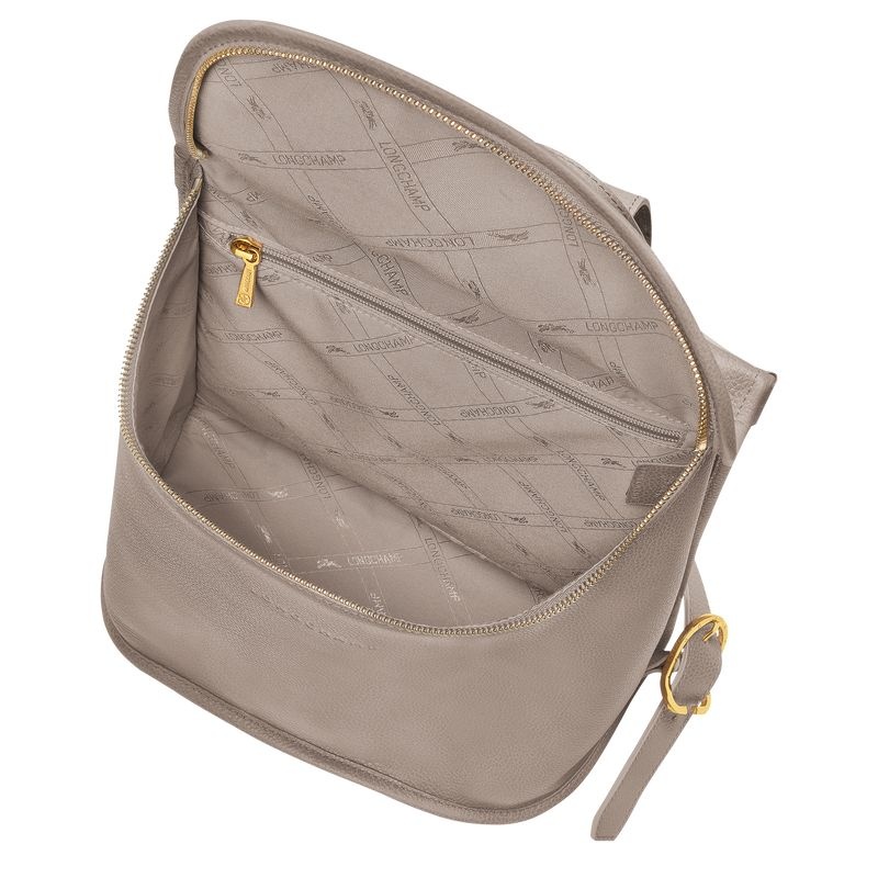 Grey Longchamp Le Foulonné Women's Backpacks | 5169-PZLVA