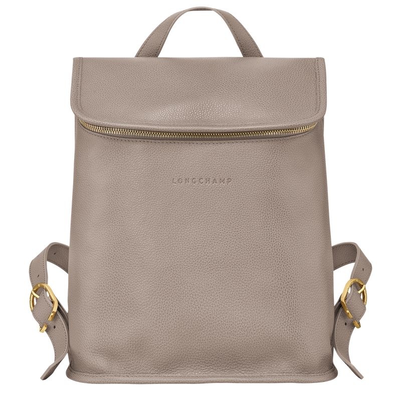 Grey Longchamp Le Foulonné Women\'s Backpacks | 5169-PZLVA