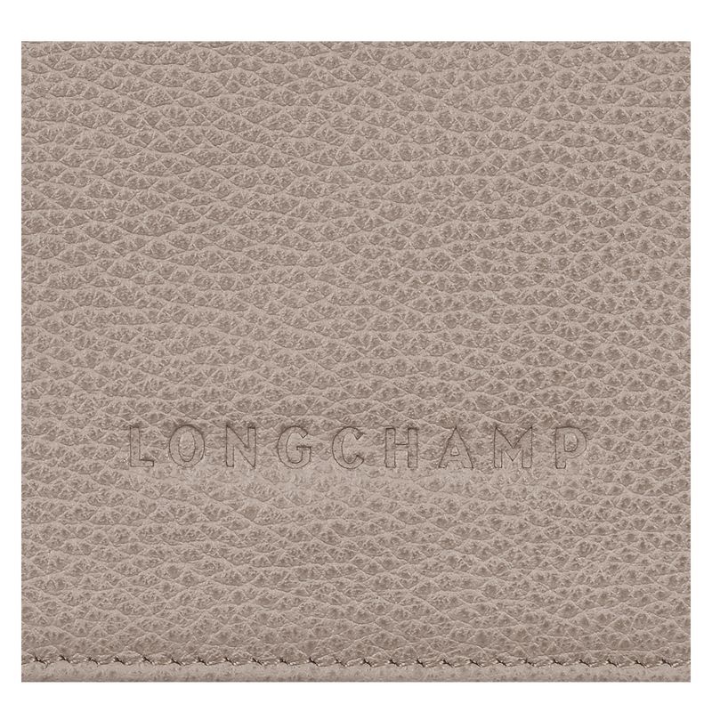 Grey Longchamp Le Foulonné Women's Wallet | 8946-ADRQL