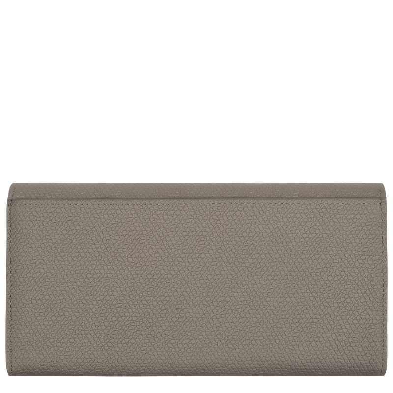 Grey Longchamp Roseau Continental Women's Wallet | 8156-MEPBU