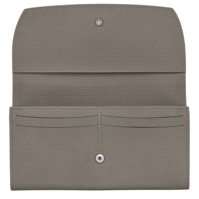 Grey Longchamp Roseau Continental Women's Wallet | 8156-MEPBU