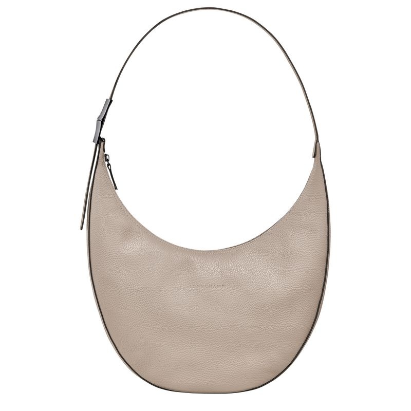 Grey Longchamp Roseau Essential L Women\'s Shoulder Bags | 7594-TVRUJ