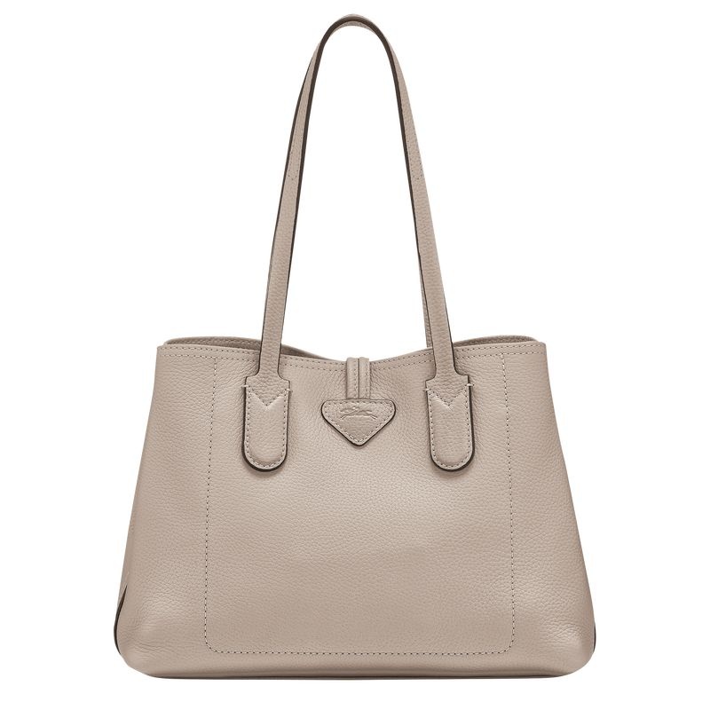 Grey Longchamp Roseau Essential M Women's Tote Bags | 1950-KJYRN