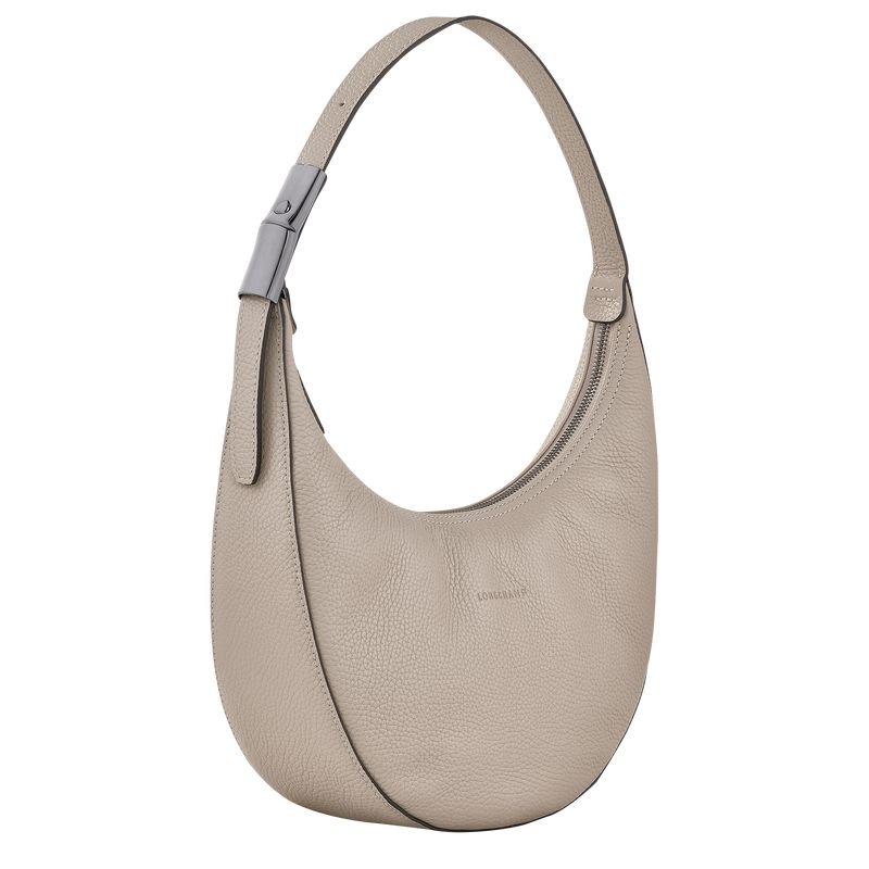 Grey Longchamp Roseau Essential M Women's Hobo Bag | 0274-JVRQU