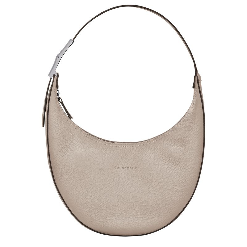 Grey Longchamp Roseau Essential M Women\'s Hobo Bag | 0274-JVRQU