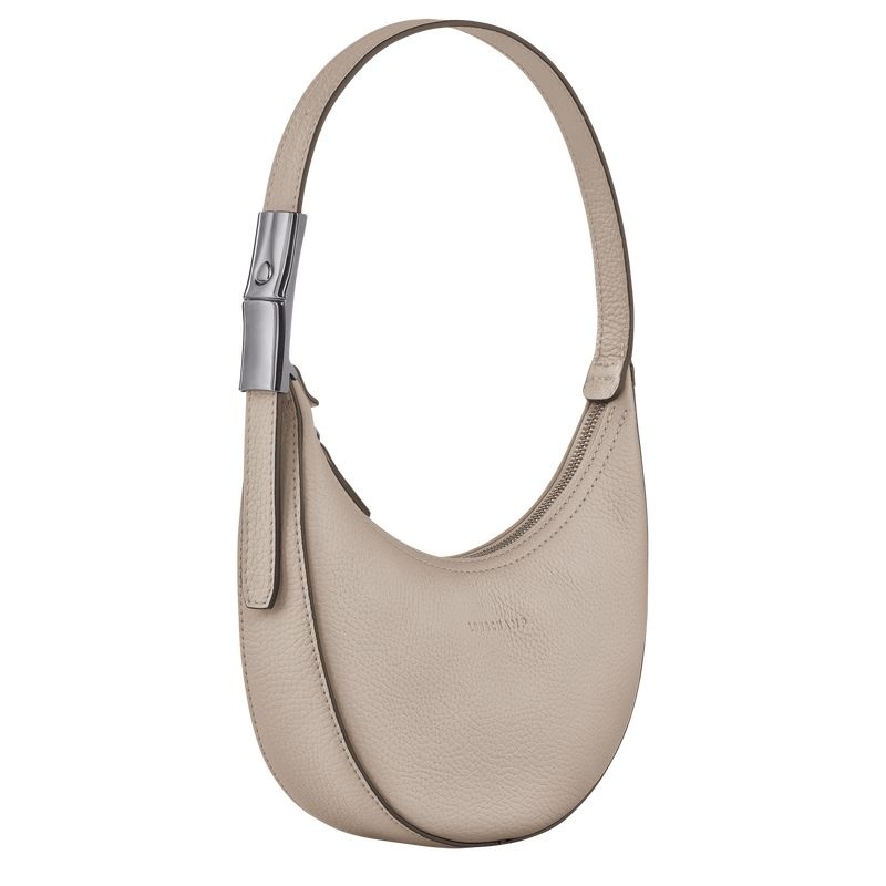 Grey Longchamp Roseau Essential S Women's Hobo Bag | 0614-ABKFX