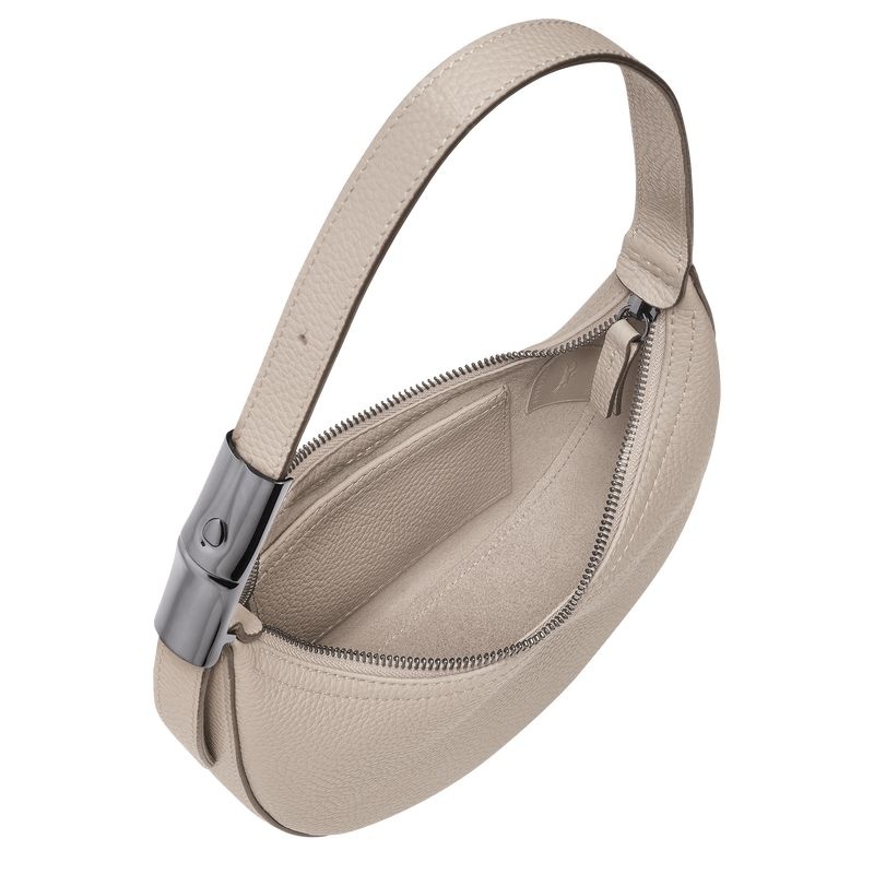 Grey Longchamp Roseau Essential S Women's Hobo Bag | 0614-ABKFX