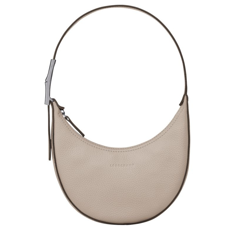 Grey Longchamp Roseau Essential S Women\'s Hobo Bag | 0614-ABKFX