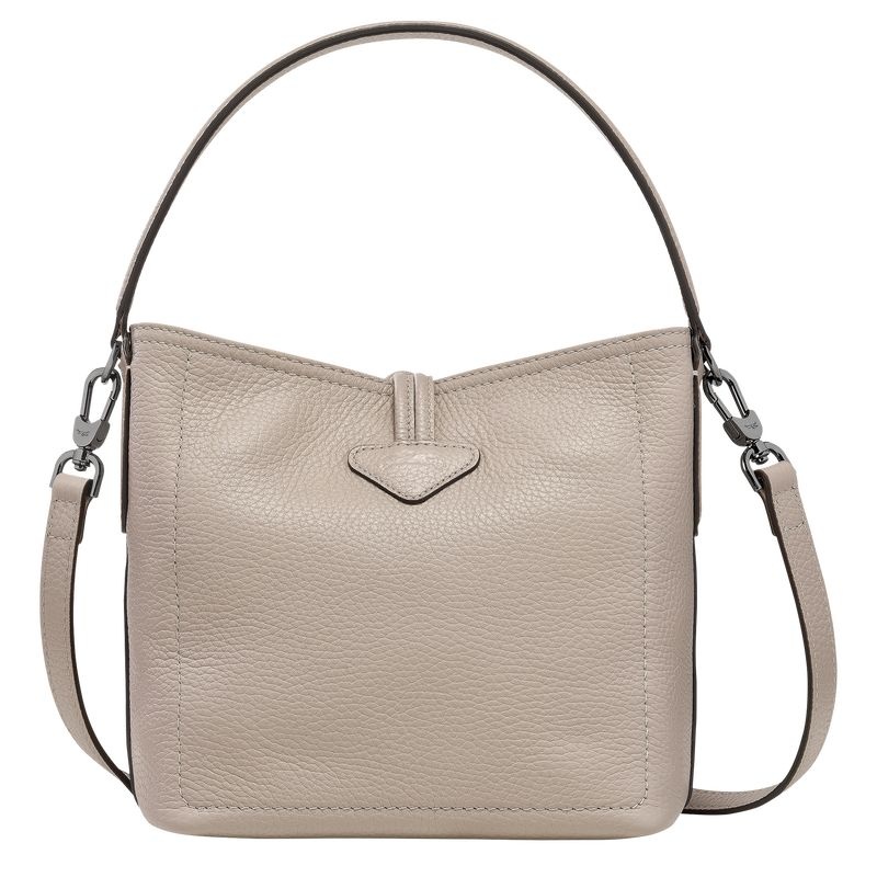 Grey Longchamp Roseau Essential XS Women's Bucket Bags | 2049-YQAUX