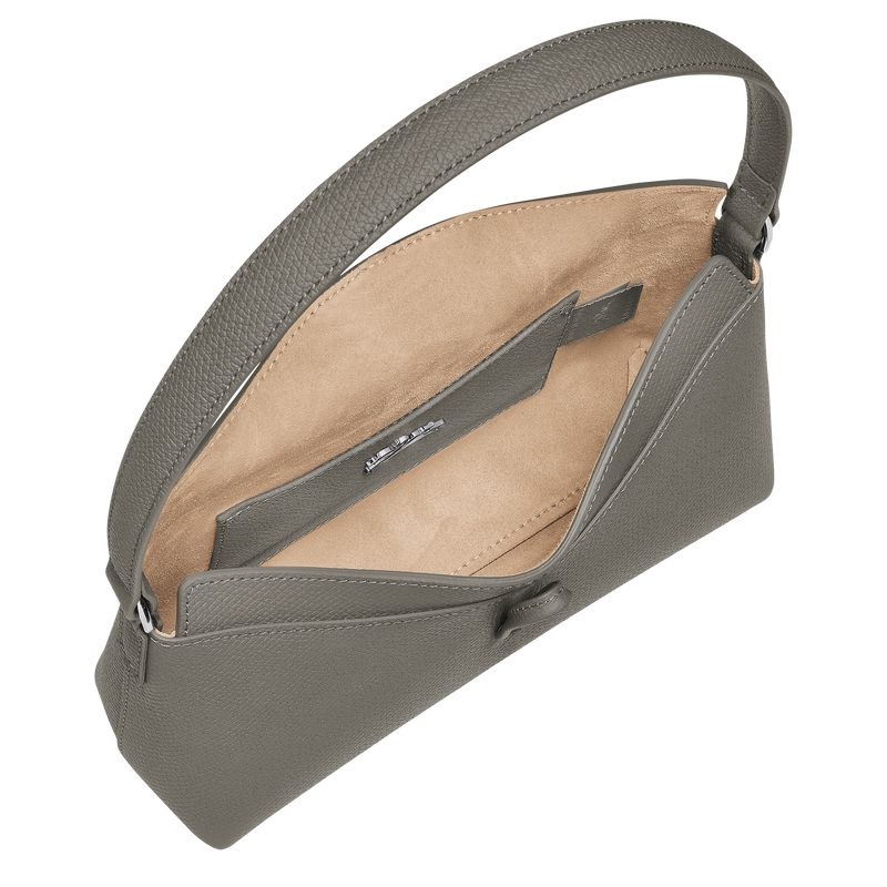 Grey Longchamp Roseau S Women's Hobo Bag | 1534-UNAXP