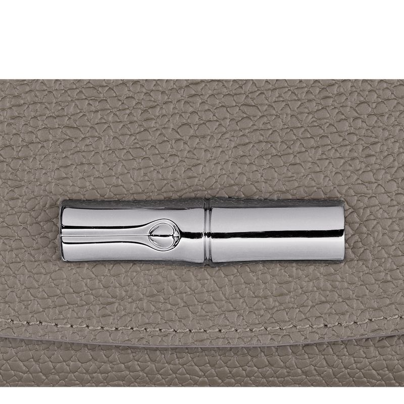 Grey Longchamp Roseau Women's Wallet | 3704-YWXIG