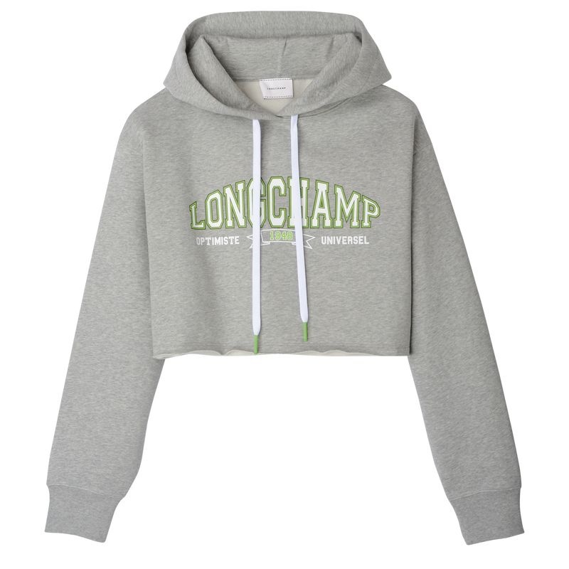 Grey Longchamp Women\'s Hoodie | 1890-OXFML