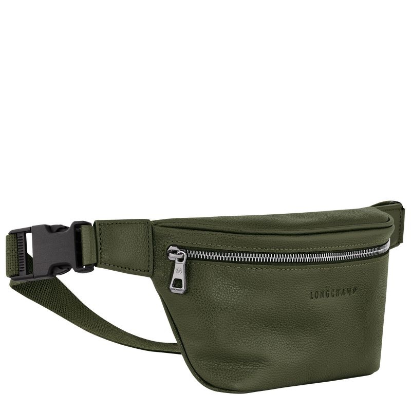 Khaki Longchamp Le Foulonné M Men's Belt Bags | 0489-QDZEU