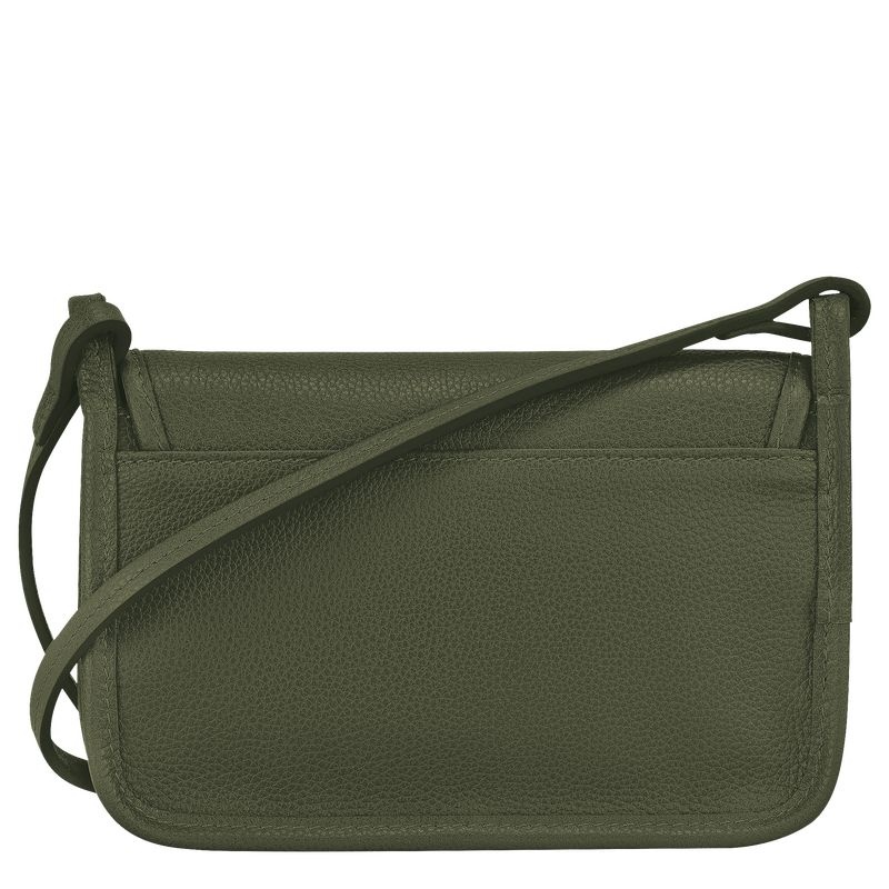 Khaki Longchamp Le Foulonné XS Women's Clutch Bag | 7125-TLCOZ