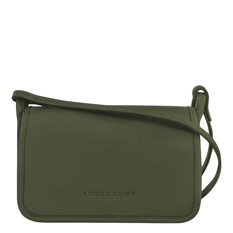 Khaki Longchamp Le Foulonné XS Women\'s Clutch Bag | 7125-TLCOZ