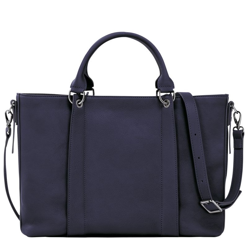 Navy Longchamp 3D L Women's Handbag | 1740-MIKQS