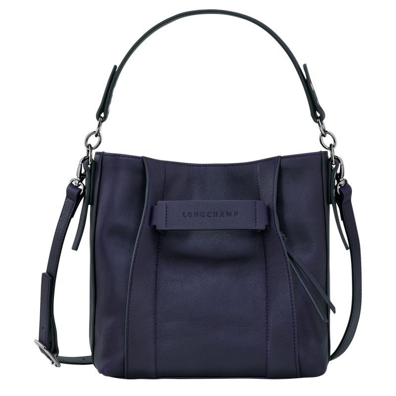 Navy Longchamp 3D S Women\'s Crossbody Bags | 2468-KNCQM