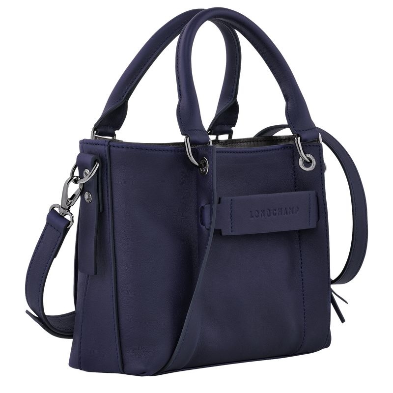 Navy Longchamp 3D S Women's Handbag | 4257-FVEXN