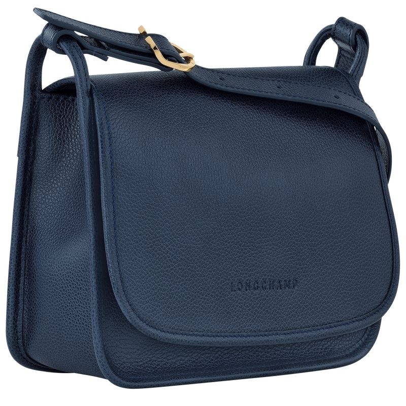 Navy Longchamp Le Foulonné M Women's Crossbody Bags | 7386-MYHSG