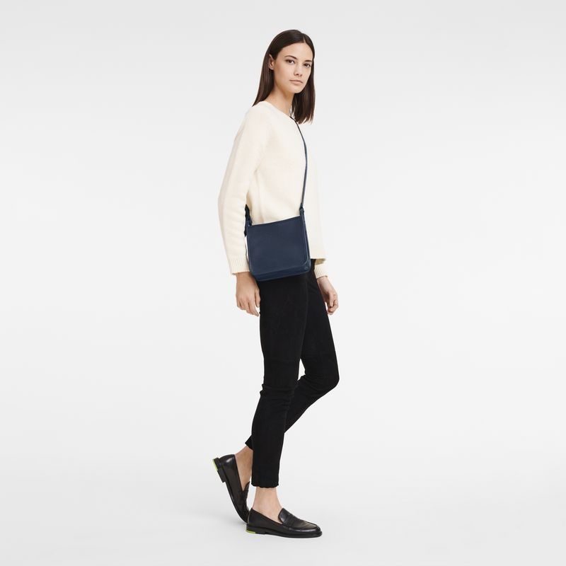 Navy Longchamp Le Foulonné S Women's Crossbody Bags | 4015-SGMRJ