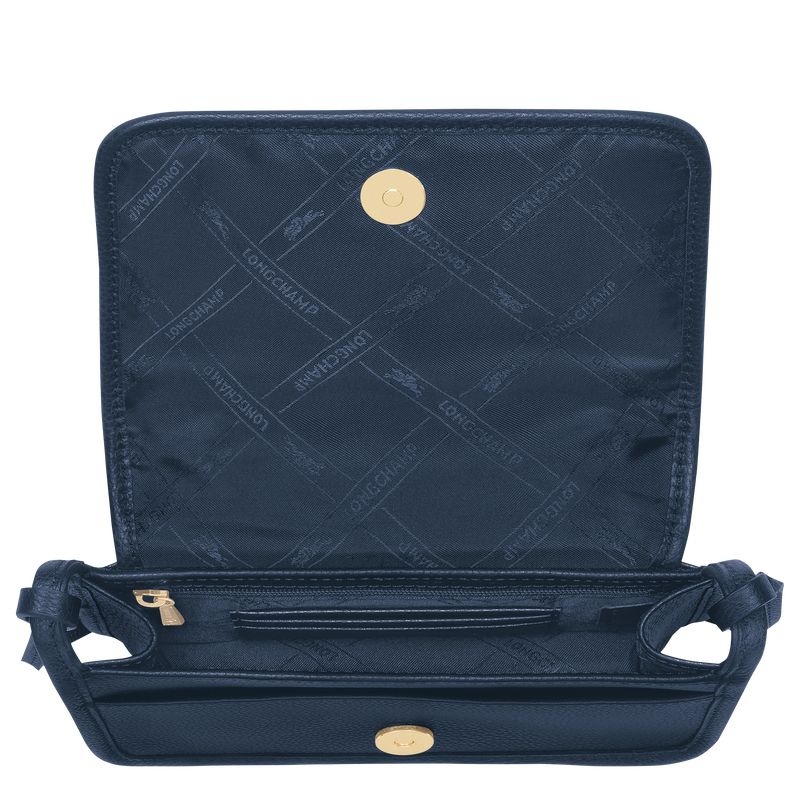 Navy Longchamp Le Foulonné XS Women's Clutch Bag | 5120-GQKYL