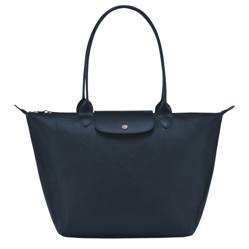 Navy Longchamp Le Pliage City L Women\'s Tote Bags | 5790-HPLAT