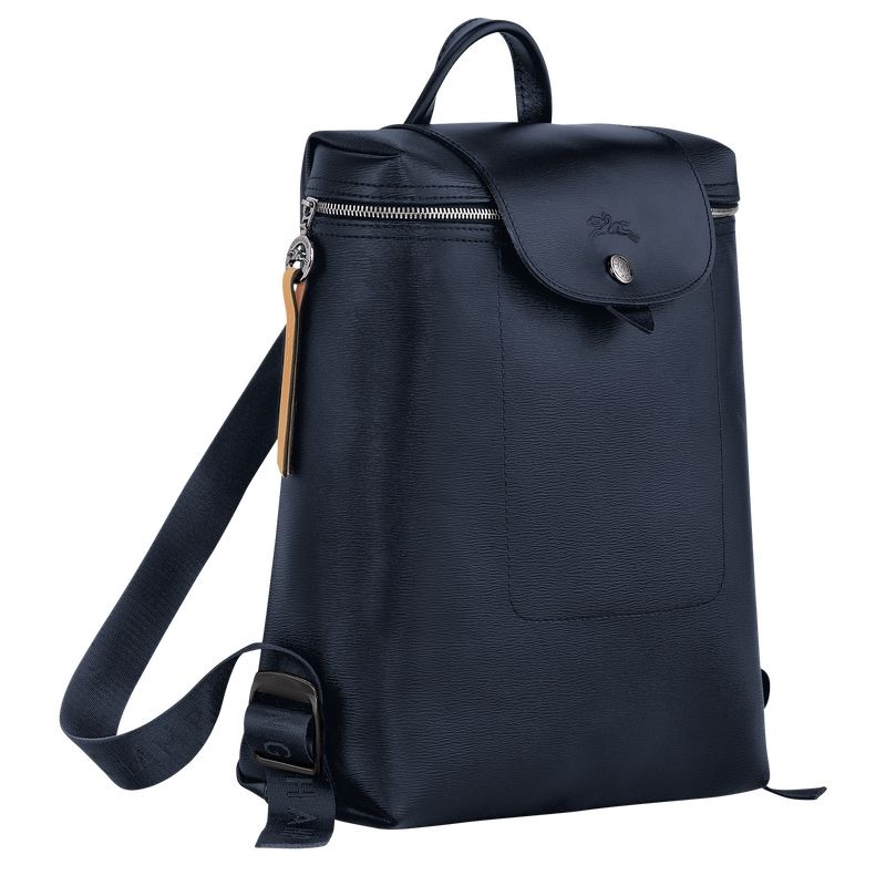 Navy Longchamp Le Pliage City M Men's Backpacks | 0468-GDFPM